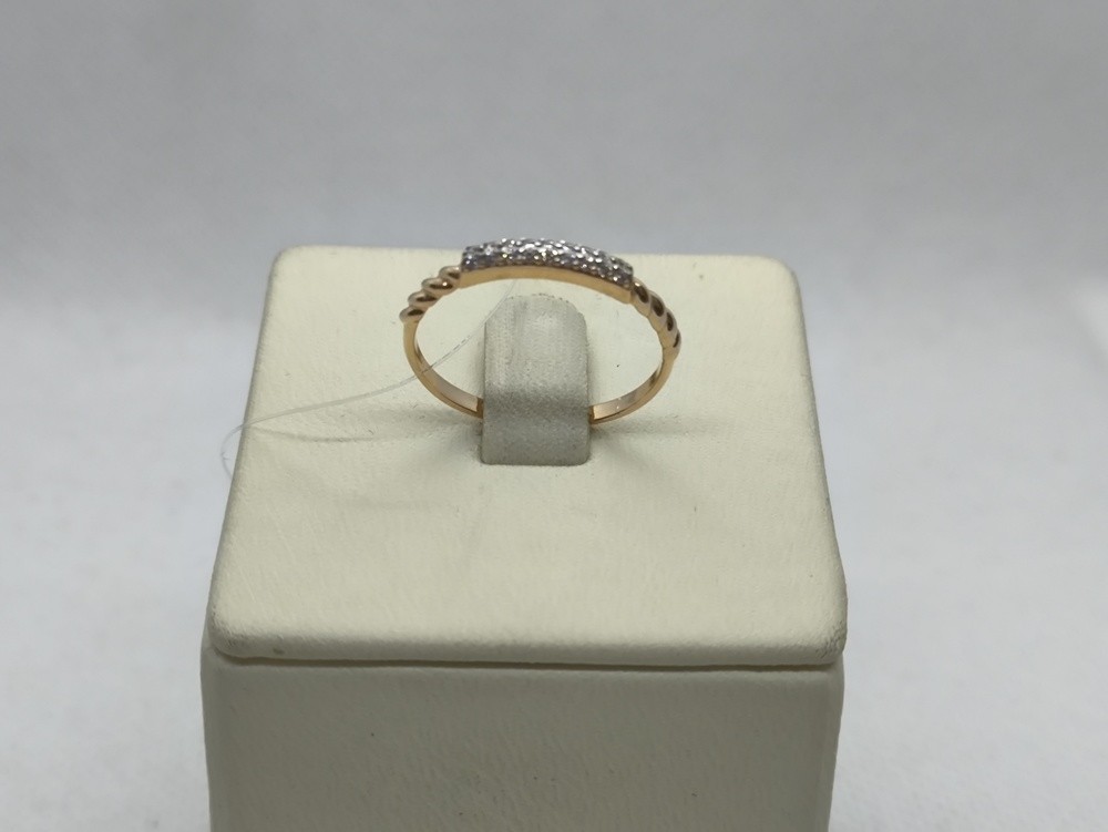 КОЛЬЦО С КАМНЯМИ (Au 585)