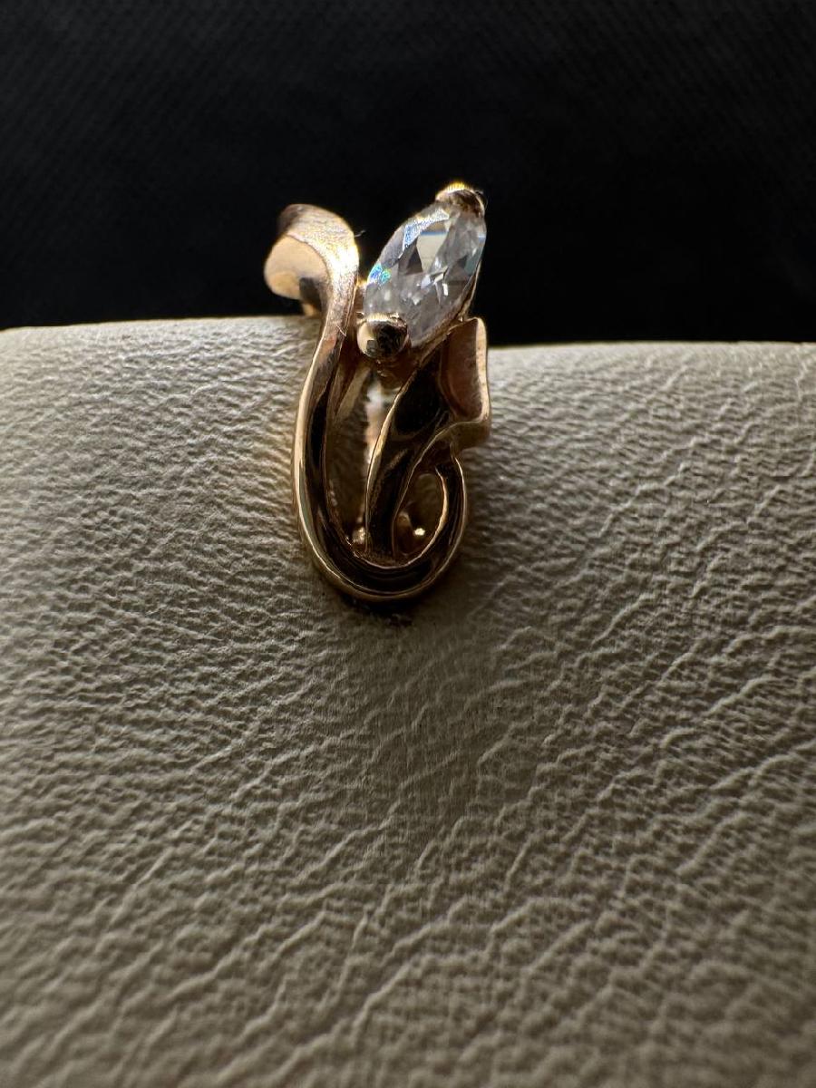 СЕРЬГИ С КАМНЕМ (Au 585)