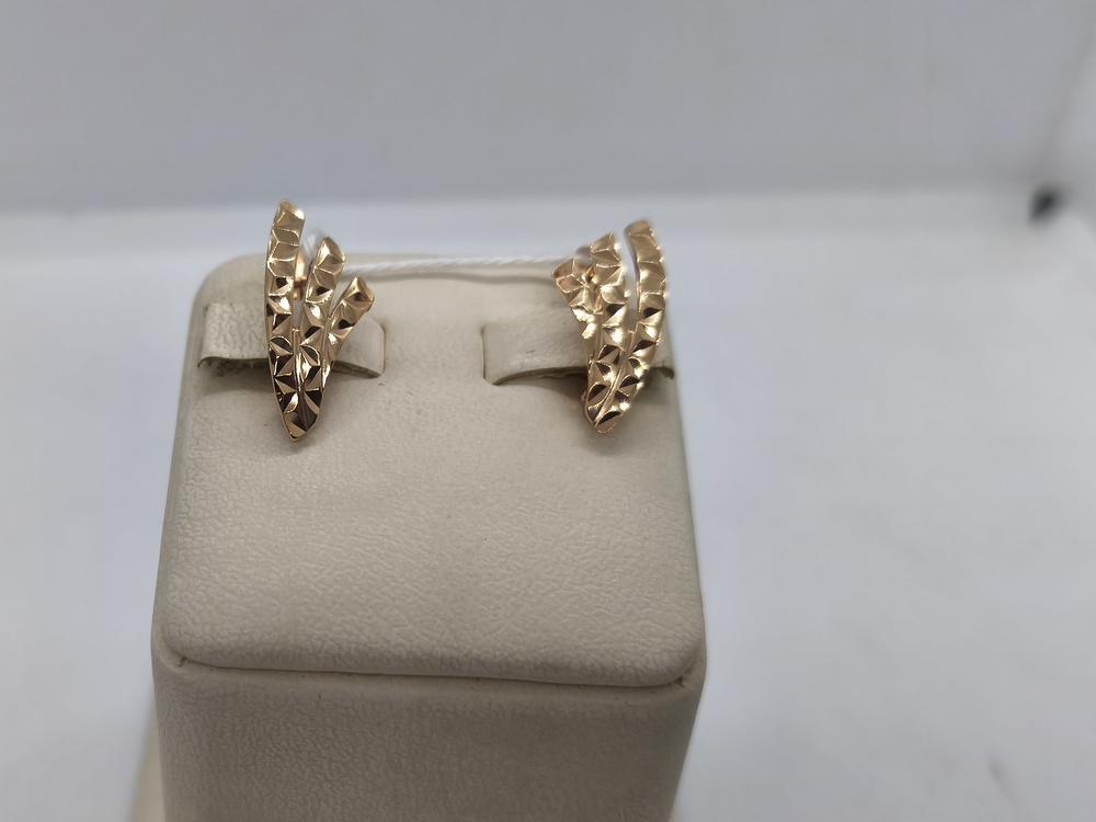 СЕРЬГИ БЕЗ КАМНЯ (Au 585)