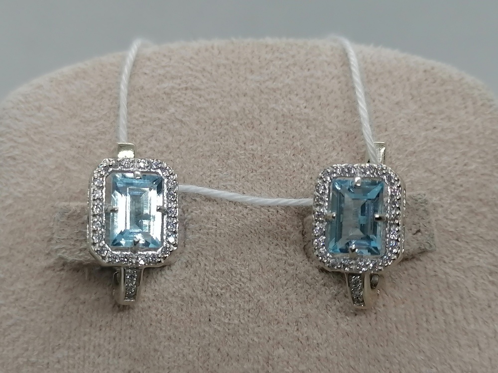 СЕРЬГИ С КАМНЯМИ (Au 585)