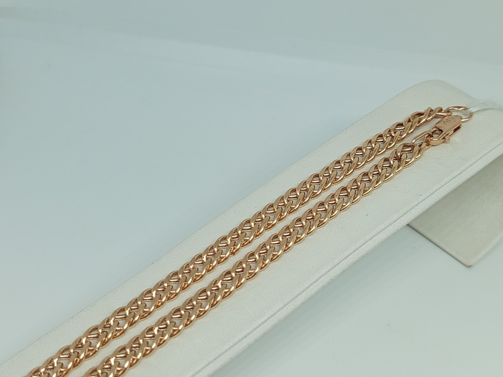 ЦЕПЬ ПУСТОТЕЛАЯ Ромб двойной (Au 585)