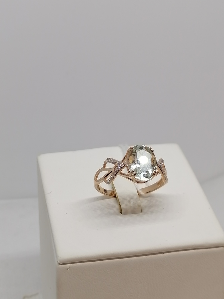 КОЛЬЦО С КАМНЯМИ (Au 585)