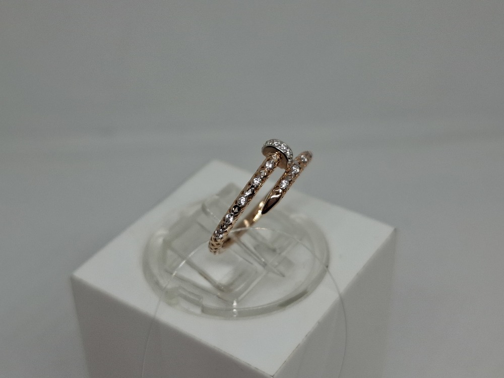 КОЛЬЦО С КАМНЯМИ (Au 585)