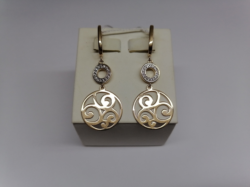 СЕРЬГИ С КАМНЯМИ (Au 585)