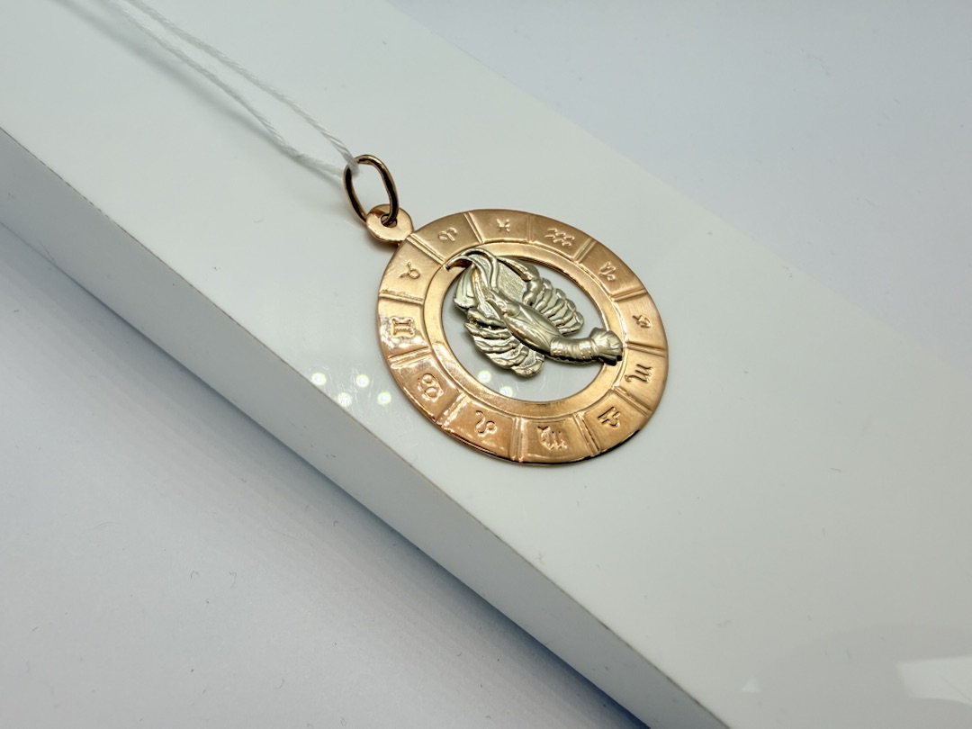 ПОДВЕСКА ЗНАК ЗОДИАКА РАК Au 585