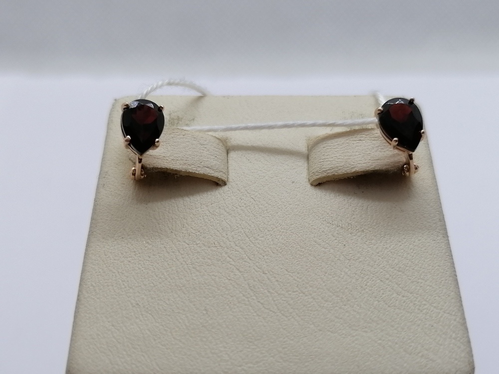 СЕРЬГИ С КАМНЕМ (Au 585)