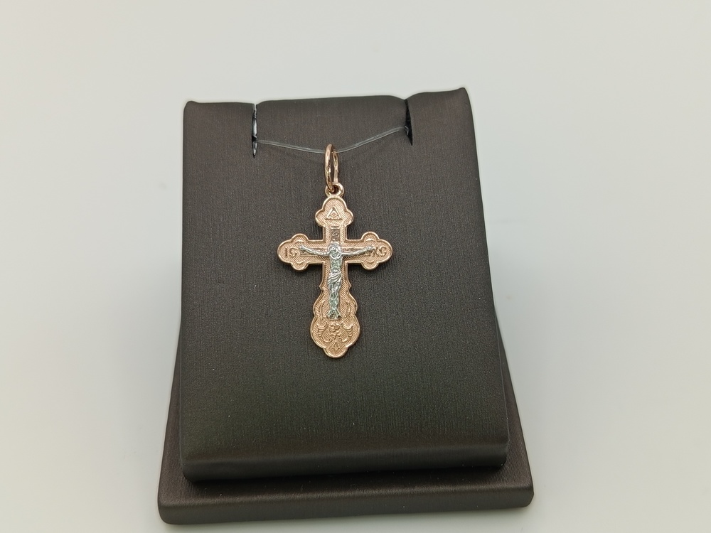 ПОДВЕСКА КРЕСТ без камня (Au 585)