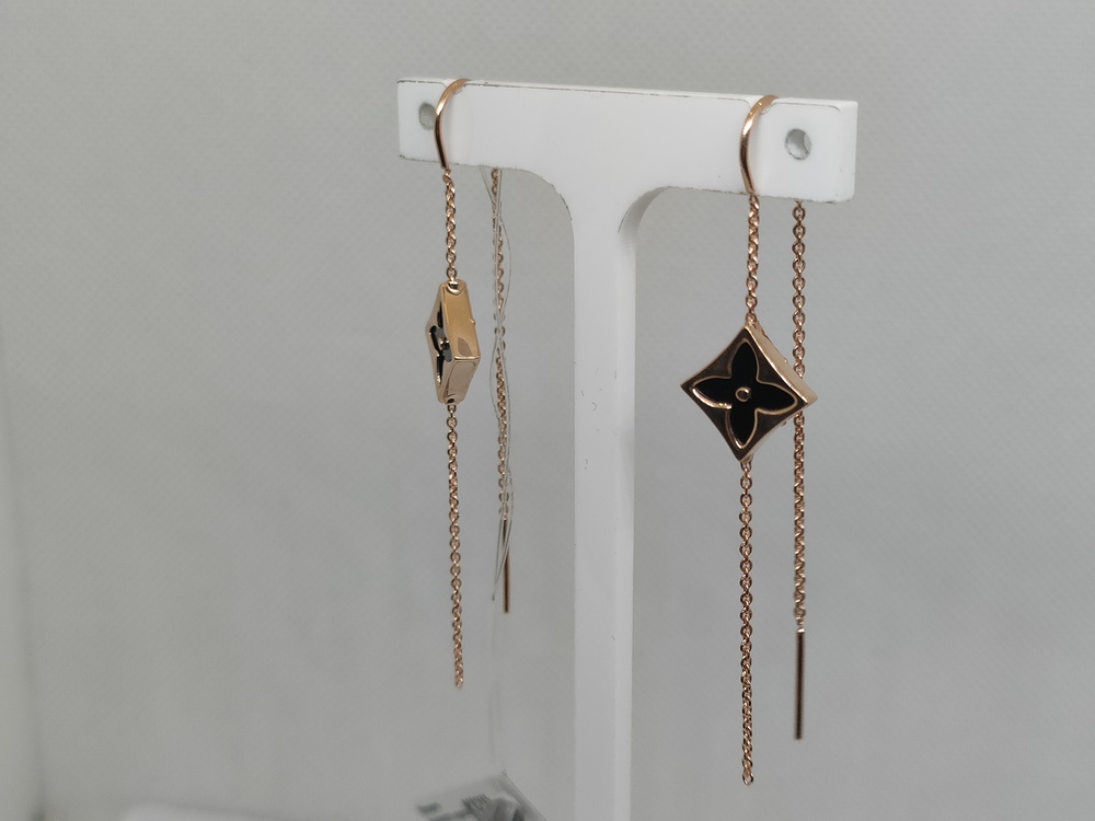 СЕРЬГИ ПРОДЕВКИ с камнем (Au 585)