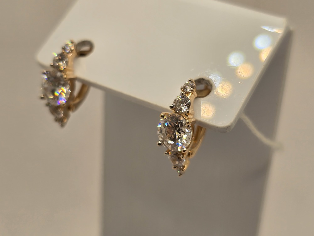 СЕРЬГИ С КАМНЯМИ (Au 585)