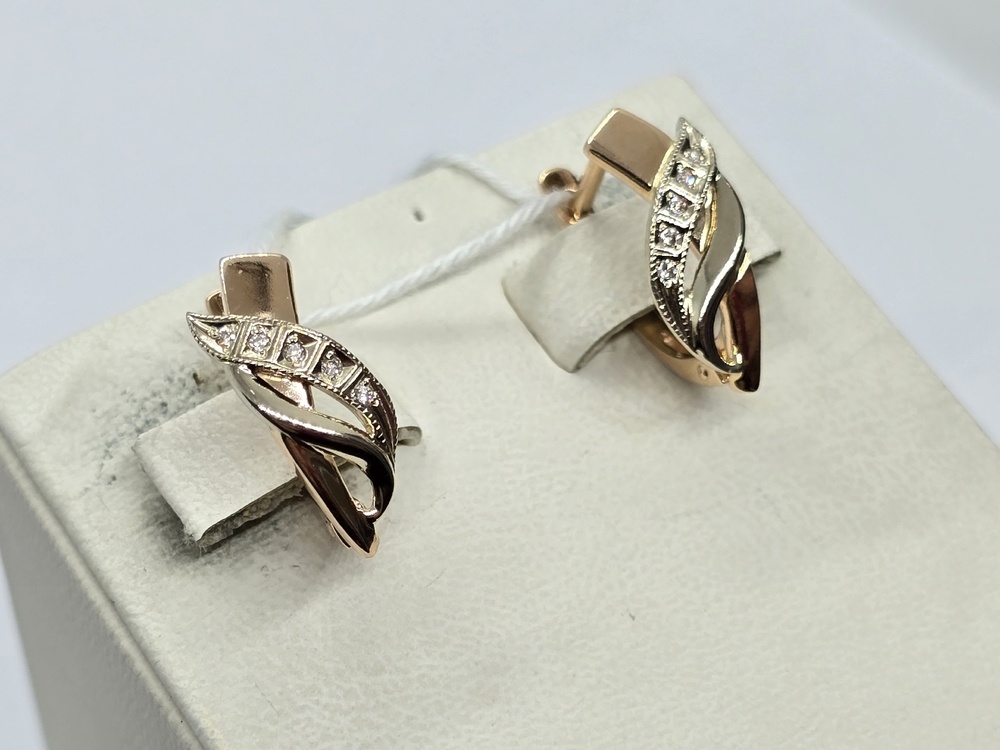 СЕРЬГИ С КАМНЯМИ (Au 585)