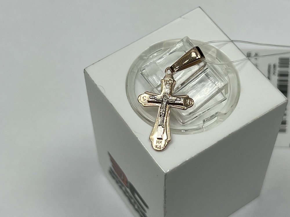 ПОДВЕСКА КРЕСТ без камня (Au 585)