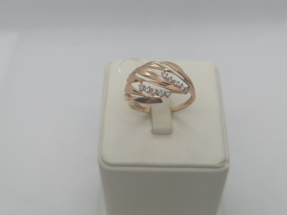 КОЛЬЦО С КАМНЯМИ (Au 585)