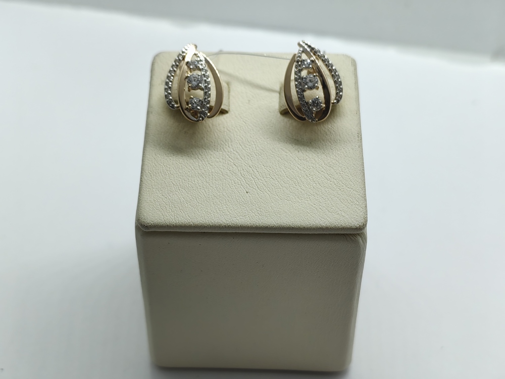 СЕРЬГИ С КАМНЯМИ (Au 585)