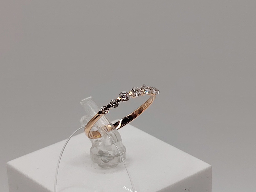 КОЛЬЦО С КАМНЯМИ (Au 585)