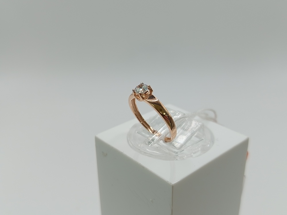 КОЛКМ375 КОЛЬЦО С КАМНЕМ (Au 375)