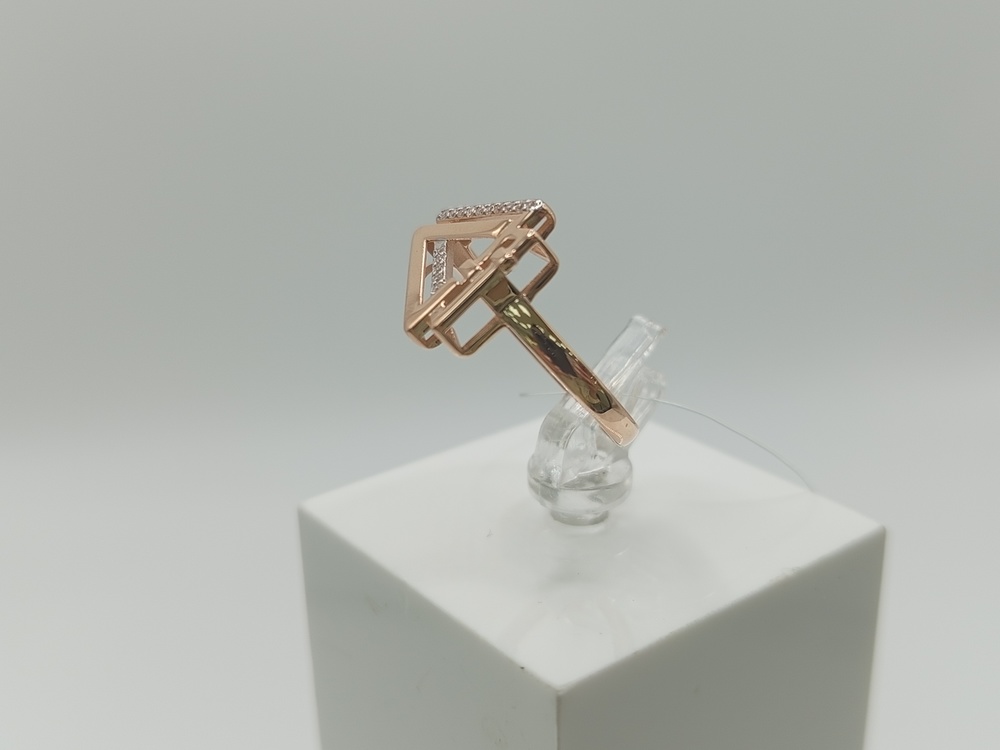 КОЛЬЦО С КАМНЯМИ (Au 585)