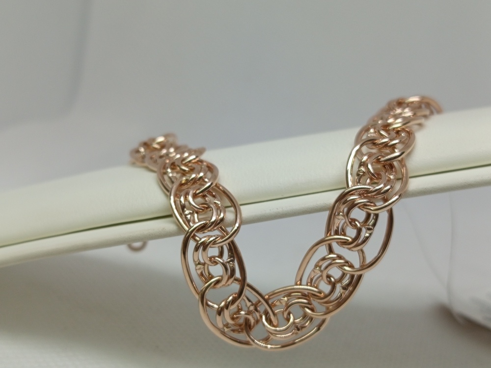 БРАСЛЕТ ПУСТОТЕЛЫЙ Нона бисмарк (Au 585)