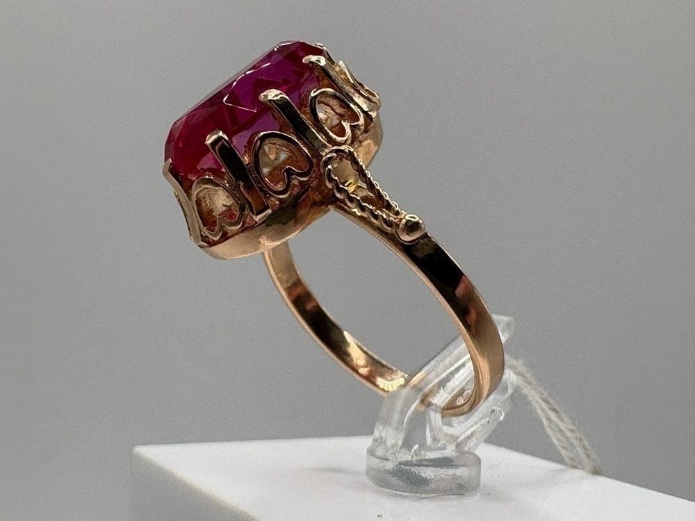 КОЛКМ583 КОЛЬЦО С КАМНЕМ (Au 583)