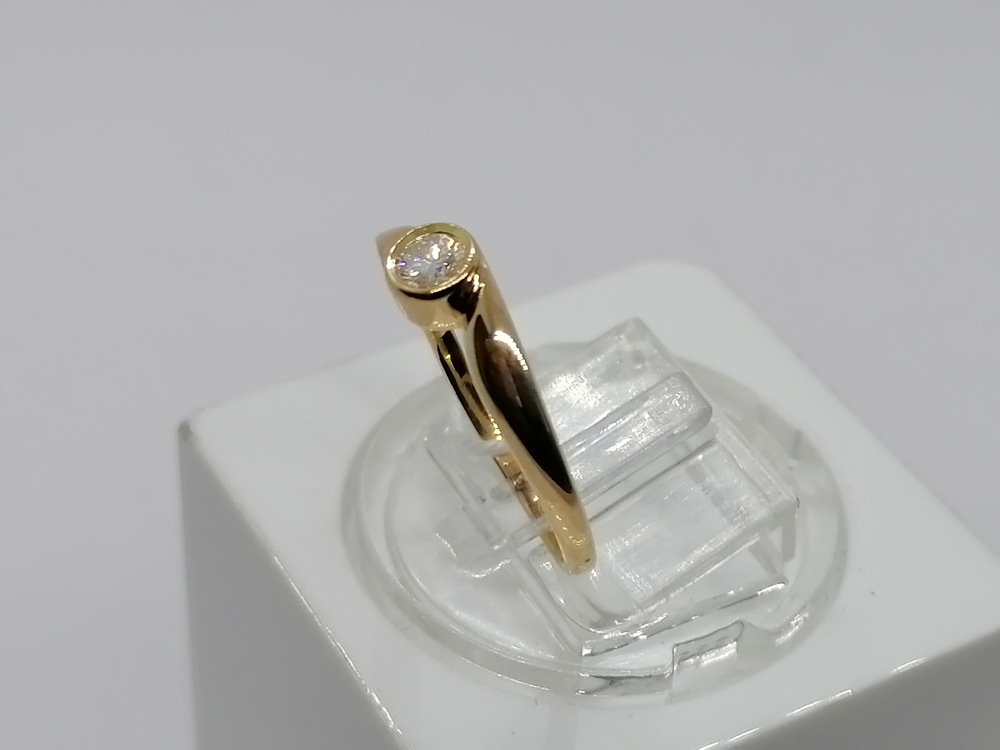 КОЛЬЦО БРИЛЛИАНТ Au 750