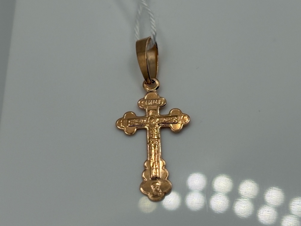 ПОДКБК585 ПОДВЕСКА КРЕСТ БЕЗ КАМНЯ (Au 585)