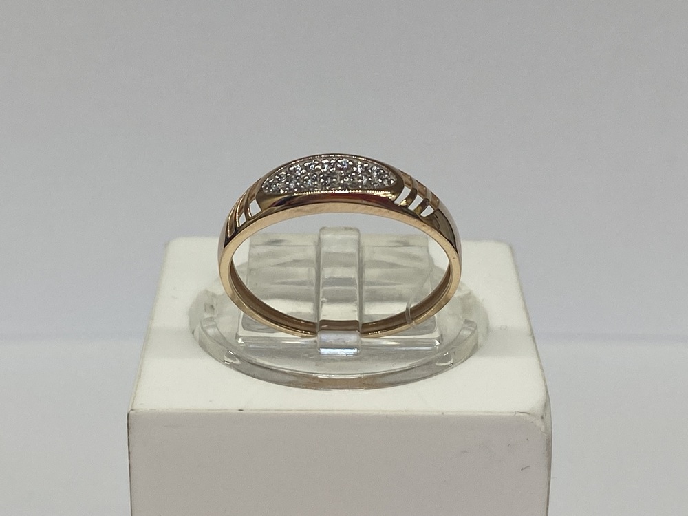 КОЛЬЦО С КАМНЯМИ (Au 585)