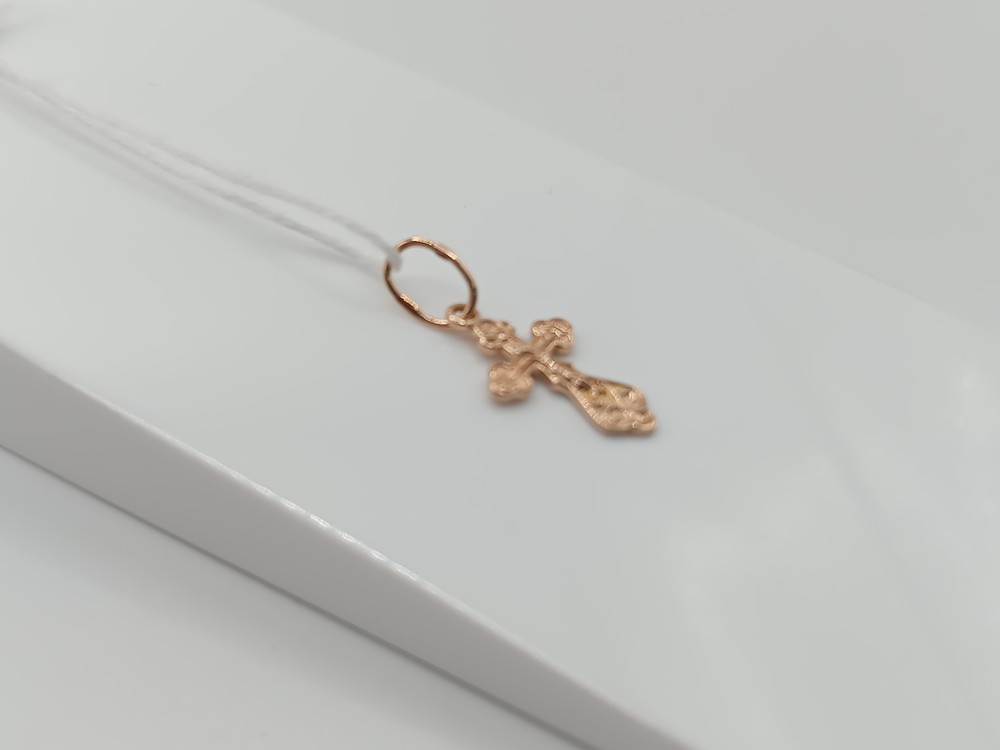 ПОДКБК585 ПОДВЕСКА КРЕСТ БЕЗ КАМНЯ (Au 585)