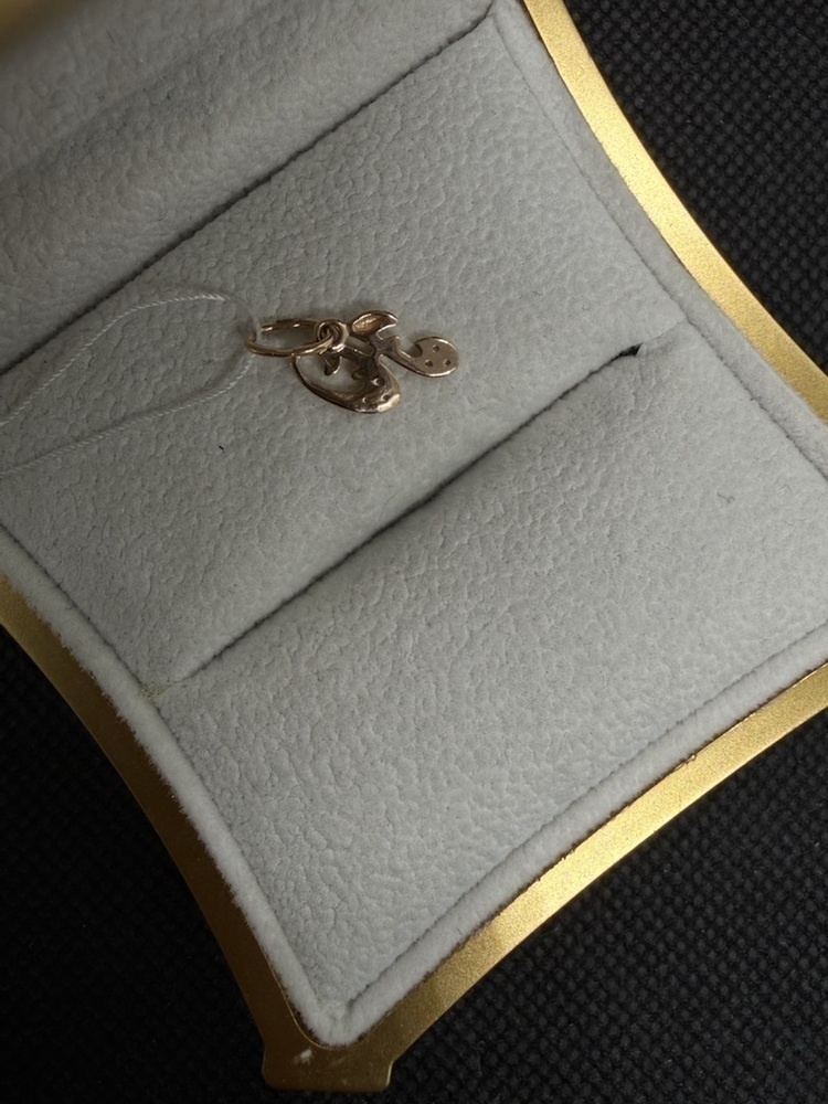 ПОДВЕСКА БУКВА Ю Au 585