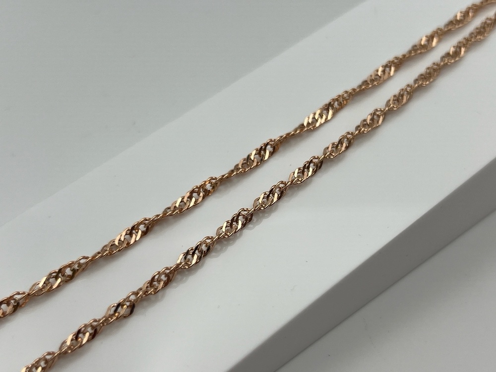 ЦЕПЬ ПУСТОТЕЛАЯ Сингапур (Au 585)