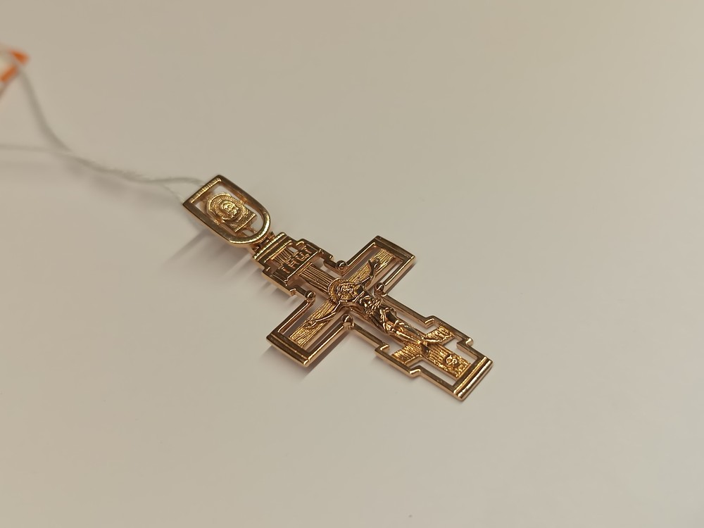 ПОДВЕСКА КРЕСТ БЕЗ КАМНЯ (Au 585)