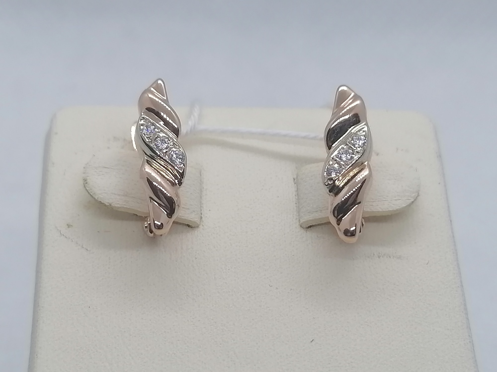 СЕРЬГИ С КАМНЯМИ (Au 585)