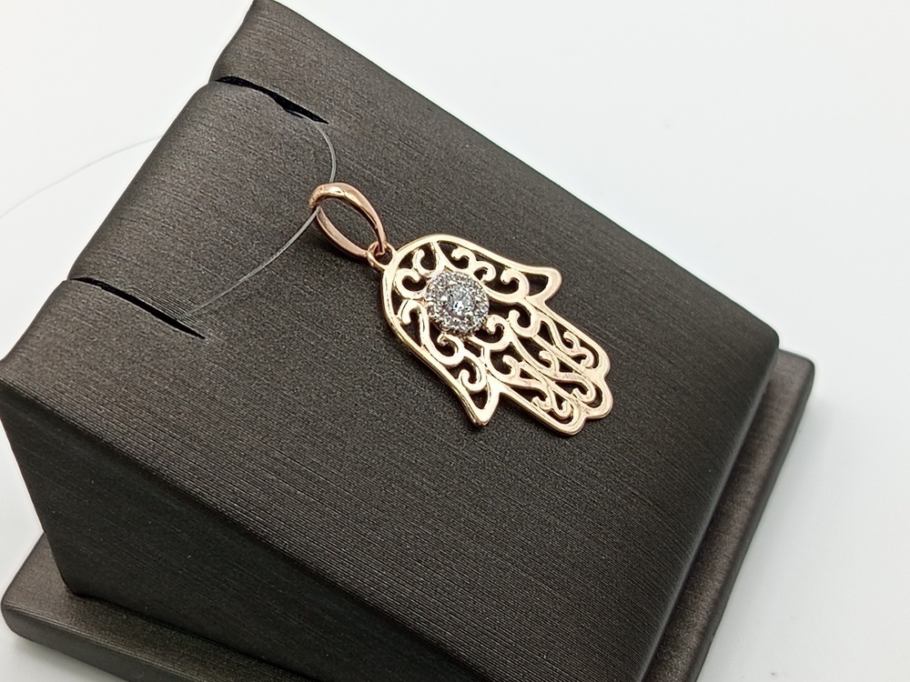 01-315804 ПОДВЕСКА С КАМНЯМИ (Au 585)