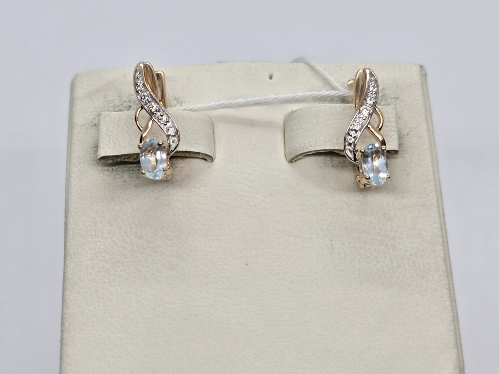 СЕРЬГИ С КАМНЯМИ (Au 585)