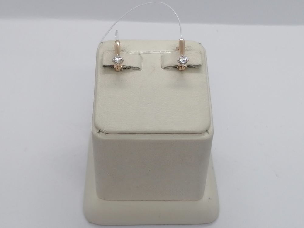 СЕРЬГИ С КАМНЕМ (Au 585)