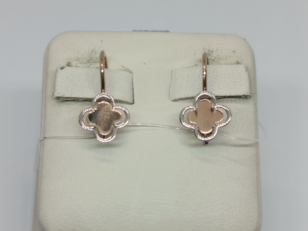 СЕРЬГИ ПЕТЕЛЬКА без камня (Au 585)