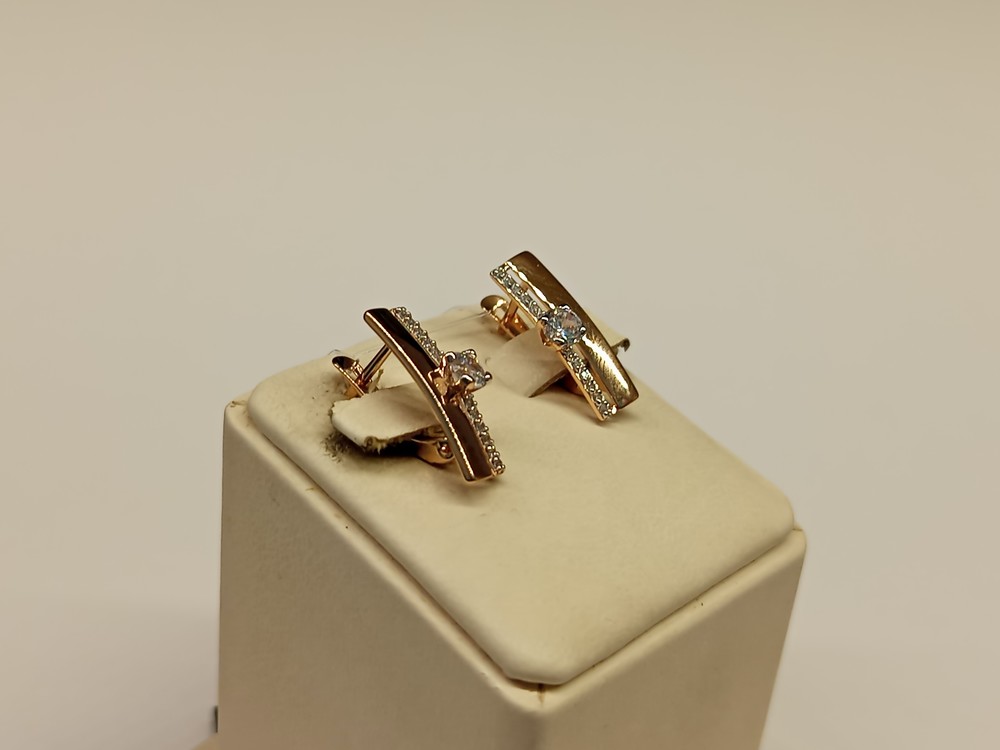 СЕРЬГИ С КАМНЯМИ (Au 585)