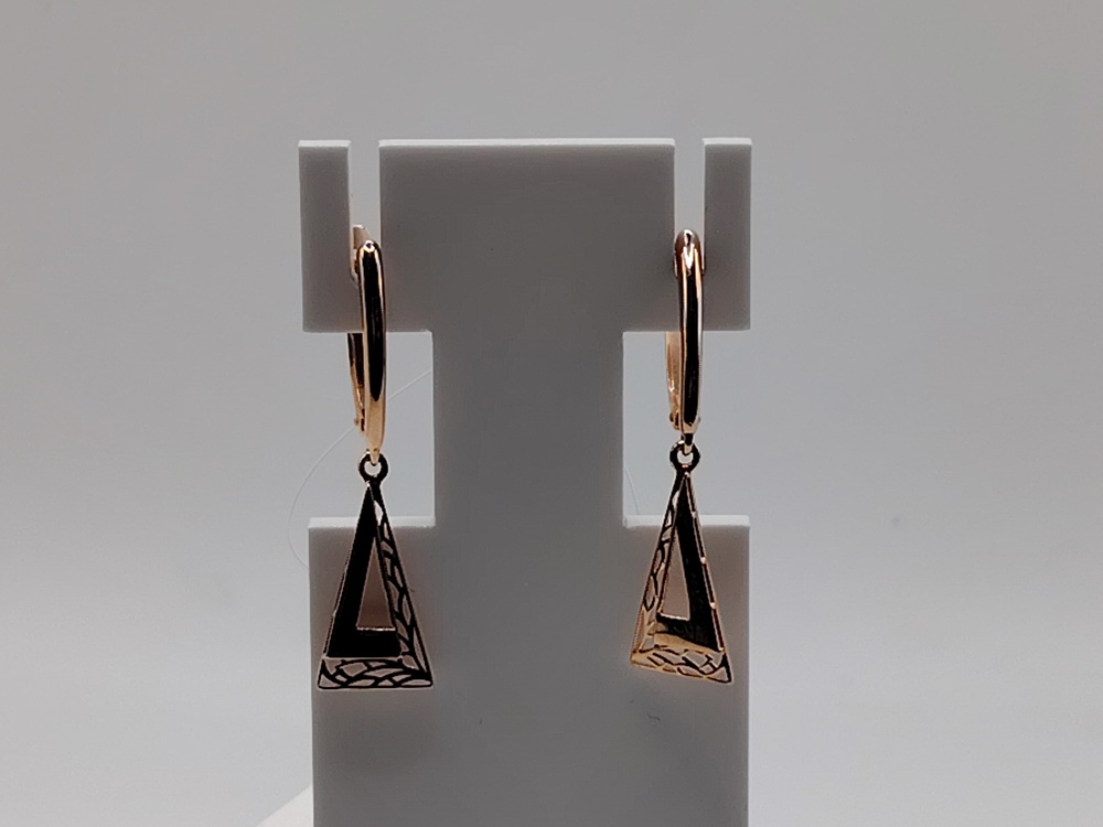 СЕРЬГИ БЕЗ КАМНЯ (Au 585)