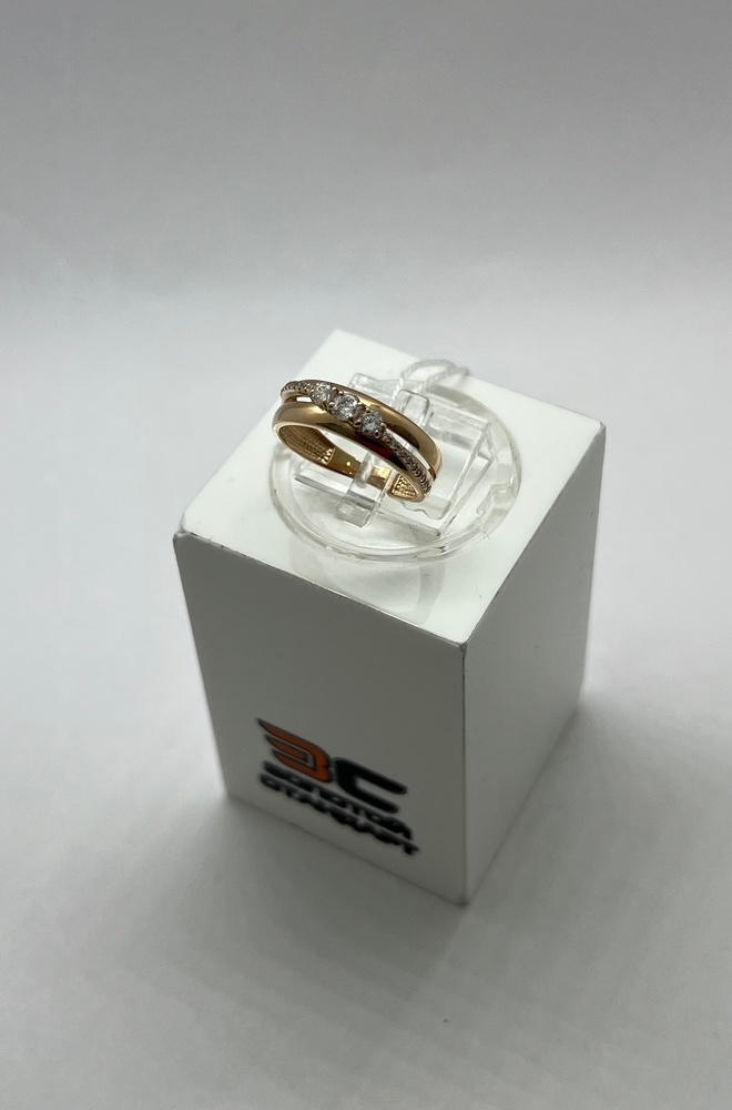 КОЛКМИ585 КОЛЬЦО С КАМНЯМИ (Au 585)