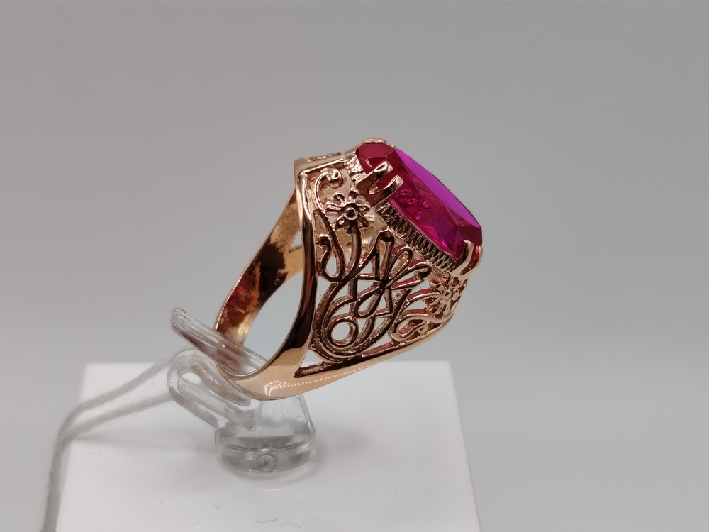 КОЛКМ583 КОЛЬЦО С КАМНЕМ (Au 583)