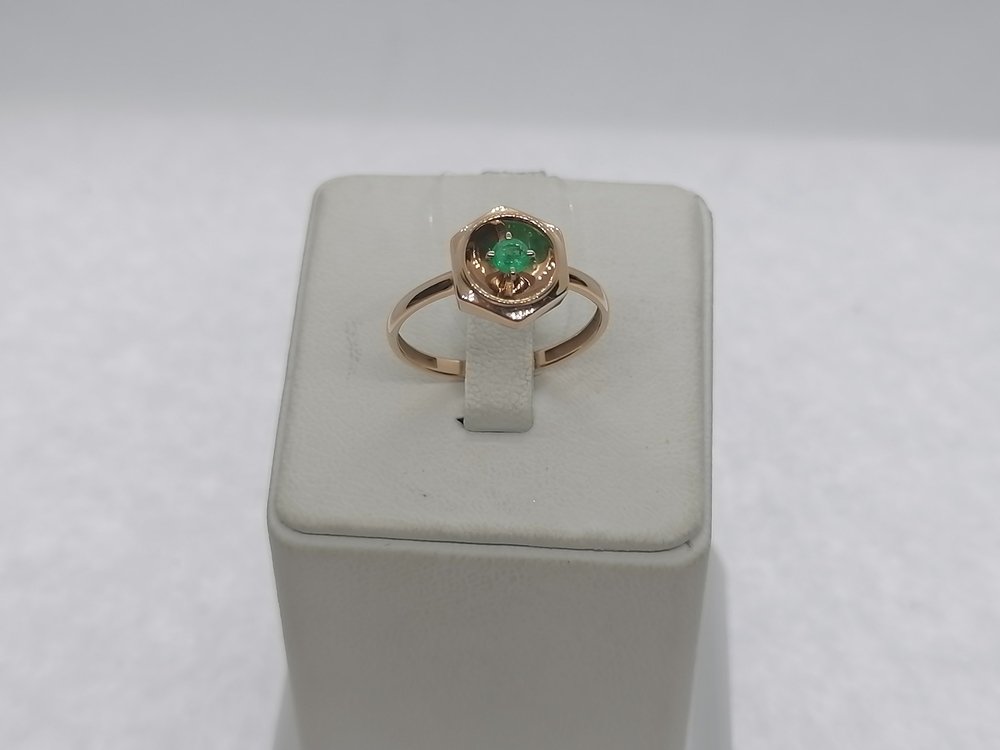 01-11-0732-00-01 КОЛЬЦО ИЗУМРУД (Au 585)