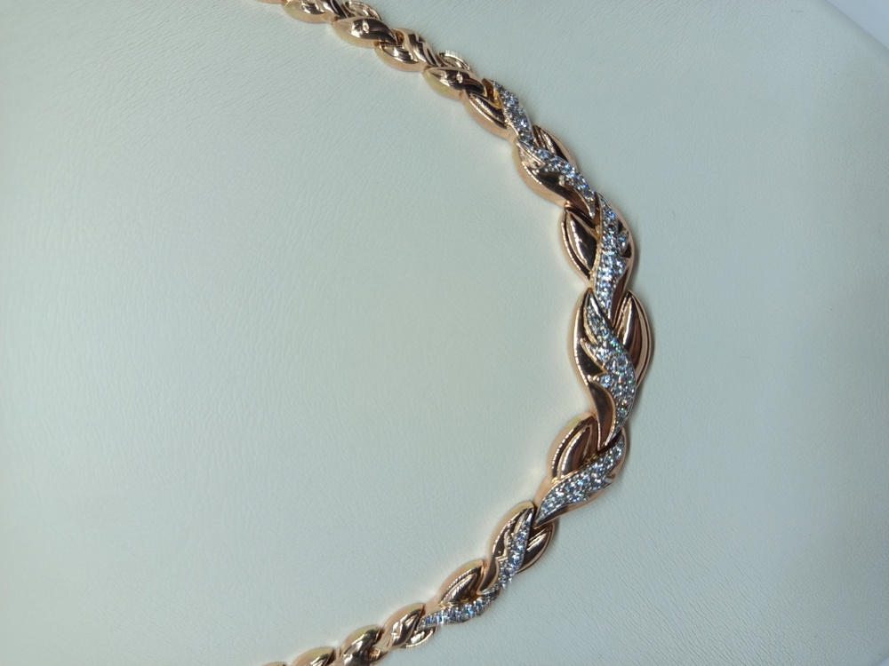 КОЛЬЕ С КАМНЯМИ Au 585