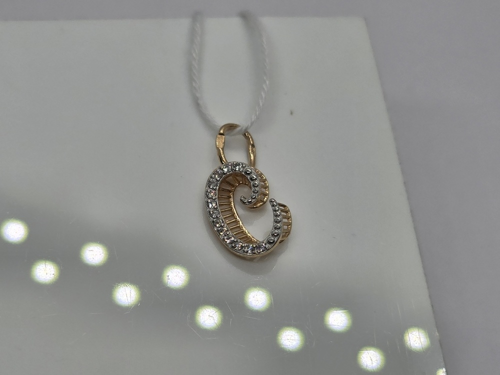 ПОДВЕСКА БУКВА С Au 585