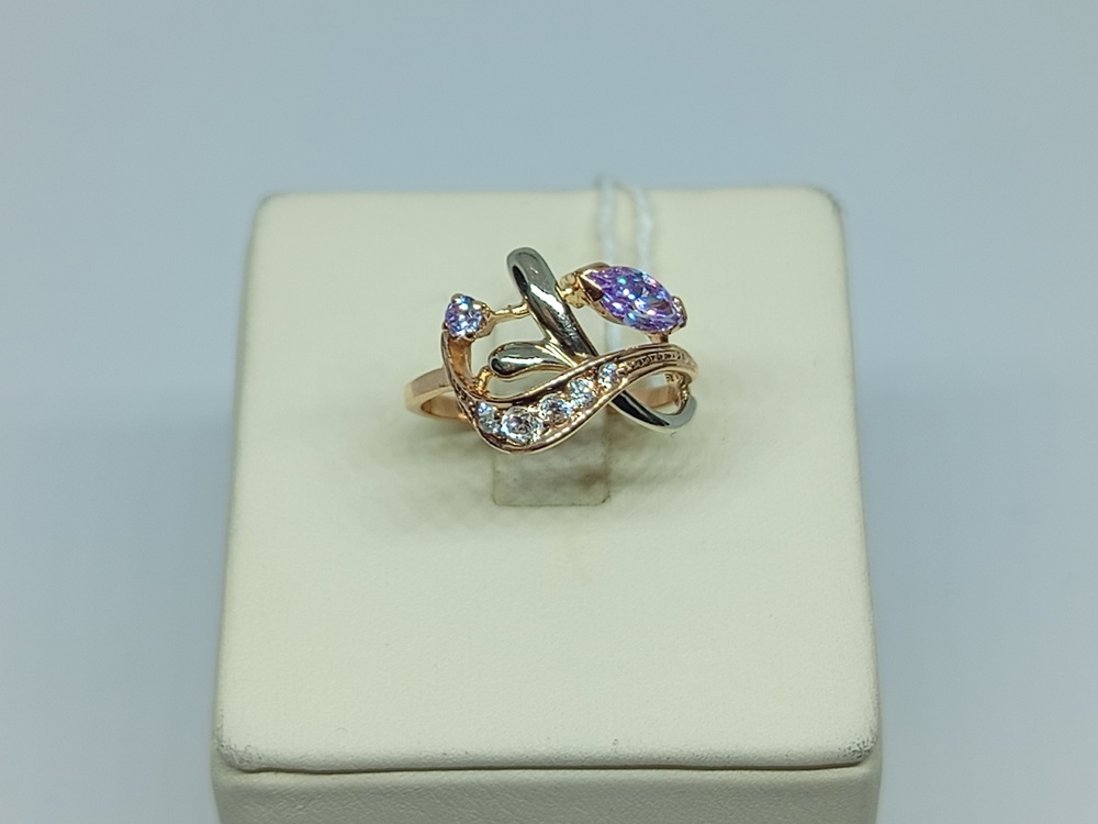 КОЛКМИ585 КОЛЬЦО С КАМНЯМИ (Au 585)