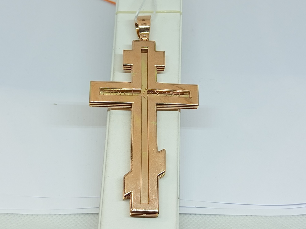 ПОДКБК585 ПОДВЕСКА КРЕСТ БЕЗ КАМНЯ (Au 585)