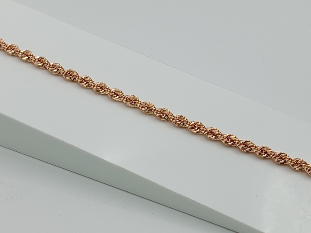 БРАСЛЕТ ПУСТОТЕЛЫЙ Веревка (Au 585)