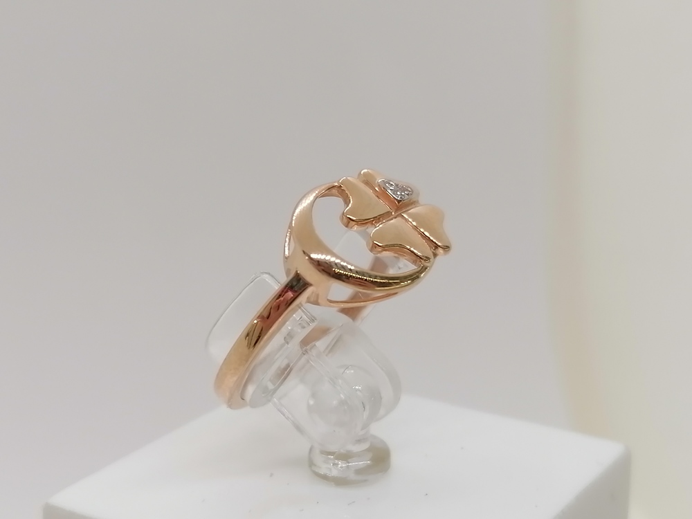 КОЛЬЦО С КАМНЯМИ (Au 585)