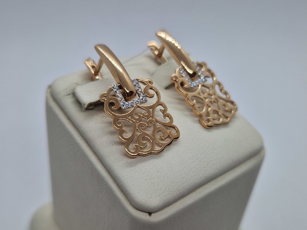 СЕРЬГИ С КАМНЯМИ (Au 585)