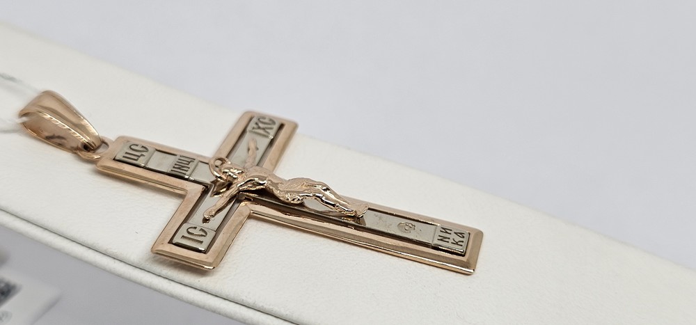 ПОДВЕСКА КРЕСТ без камня (Au 585)