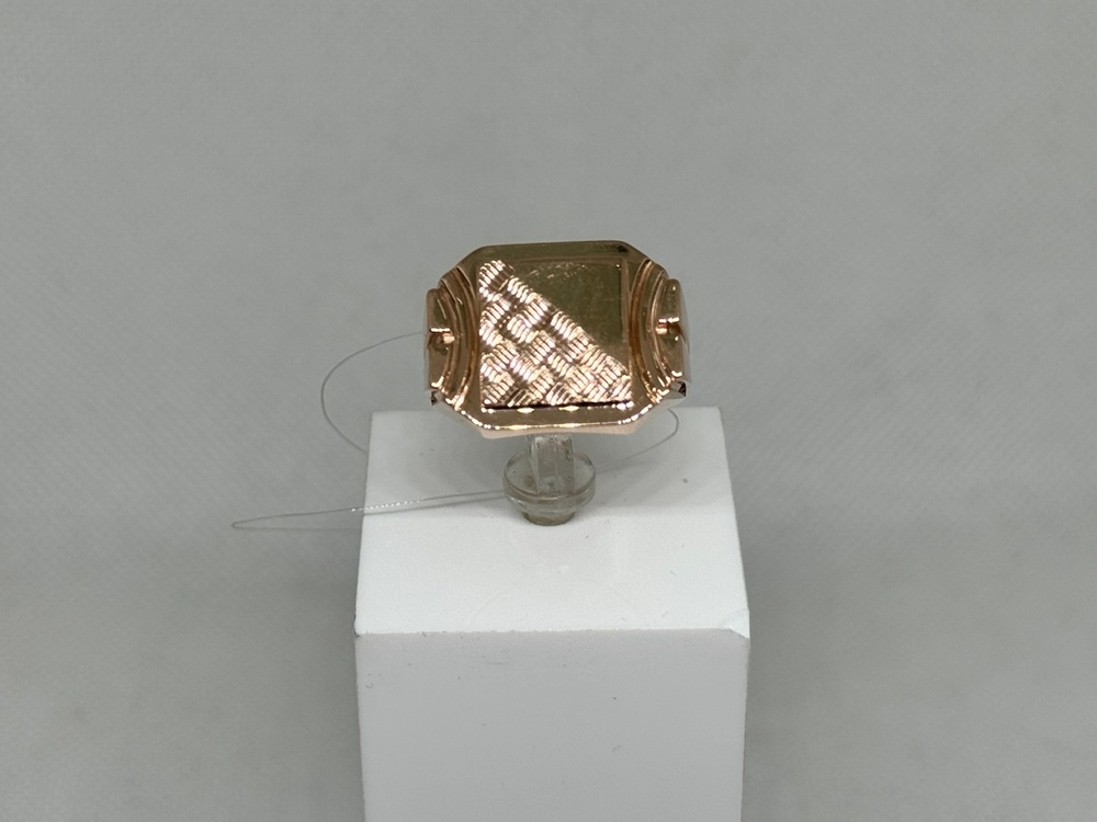 КОЛЬЦО ПЕЧАТКА без камня (Au 585)