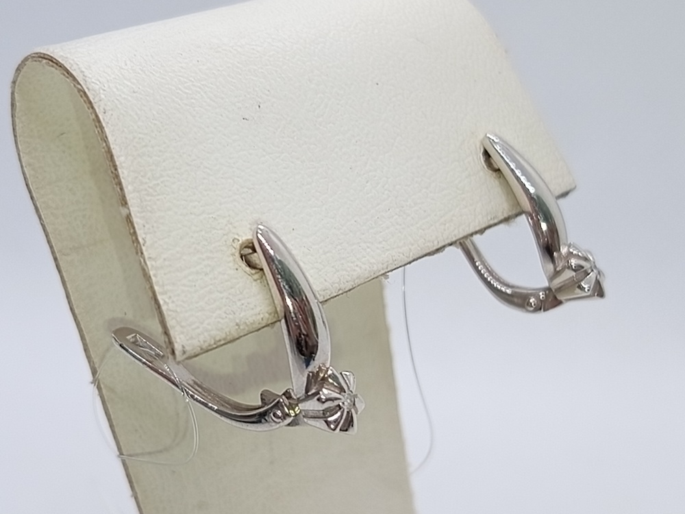 СЕРЬГИ БРИЛЛИАНТ (Ag 925)