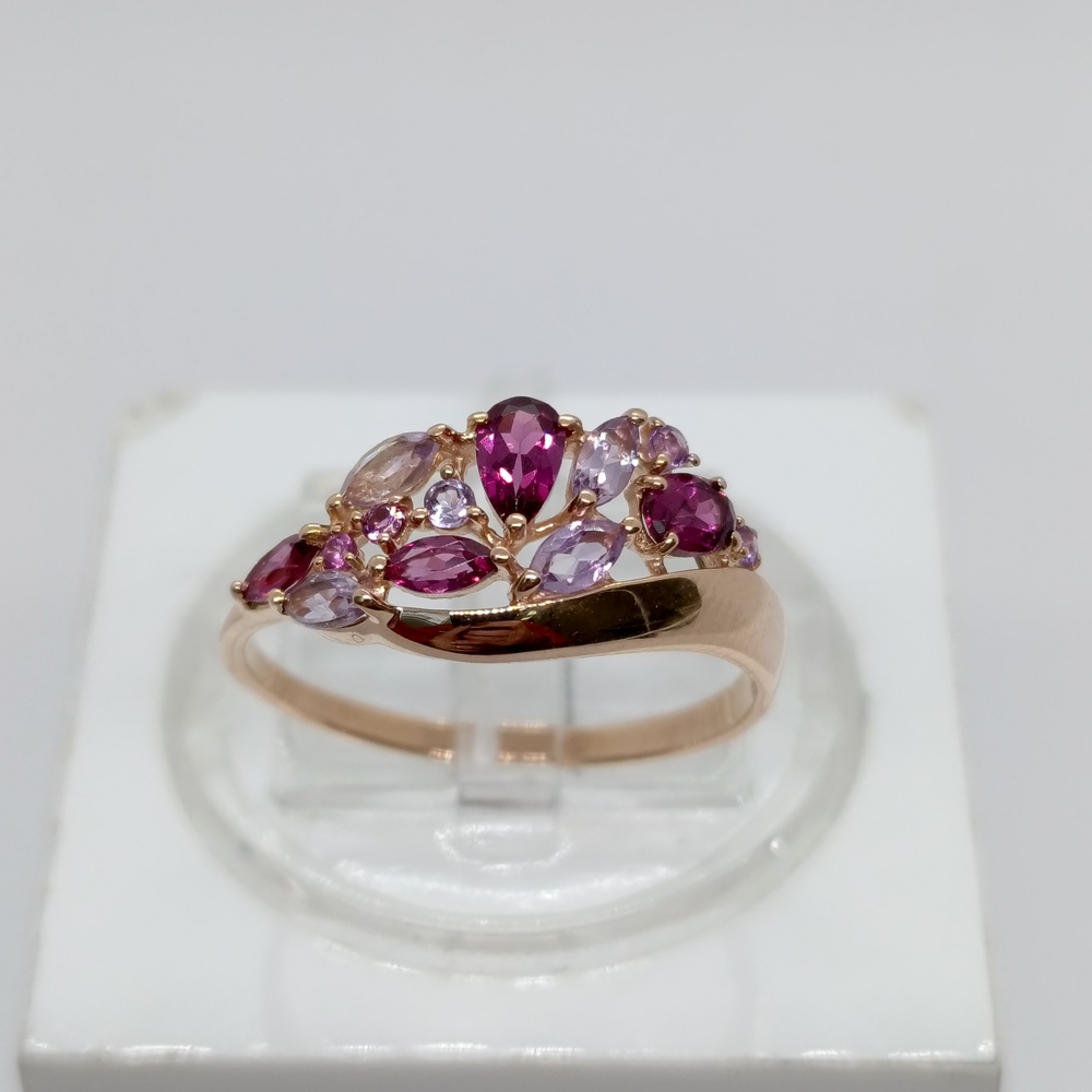 КОЛКМИ585 КОЛЬЦО С КАМНЯМИ (Au 585)